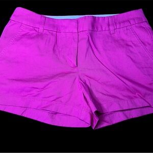 J. Crew High Waist Magenta Shorts